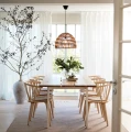 Rattanowa lampa sufitowa Lace Ø37 - PR Home