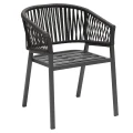 Krzesła na balkon Oriengo Anthracite, 2 szt - Hesperide