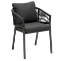 Krzesła na balkon Oriengo Anthracite, 2 szt - Hesperide