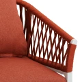 Krzesła na balkon Oriengo Brick White, 2 szt - Hesperide
