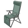 Fotel ogrodowy rozkładany Decima, oliwkowy zielony - Hesperide
