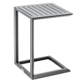 Mały stolik ogrodowy aluminiowy 38 x 38 cm Evasion, Graphite - Hesperide