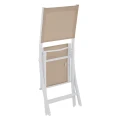 Krzesła ogrodowe składane Essentia, 4 szt, Linen White - Hesperide