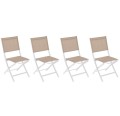 Krzesła ogrodowe składane Essentia, 4 szt, Linen White - Hesperide