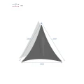 Żagiel przeciwsłoneczny trójkątny Curacao 2x2x2 m, Emerald - Hesperide