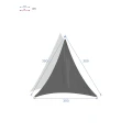 Żagiel przeciwsłoneczny trójkątny Curacao 3x3x3 m, Emerald - Hesperide