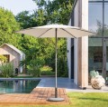 Parasol ogrodowy, Soya 2.7m okrągły, beżowy - Hesperide