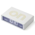 lexon flip, Budzik elektroniczny, dwustronny Flip Classic, biały - Lexon