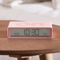 Budzik elektroniczny, dwustronny Flip Classic, różowy - Lexon