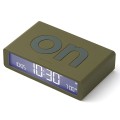 Budzik elektroniczny, dwustronny Flip Classic, khaki - Lexon