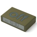Budzik elektroniczny, dwustronny Flip Classic, khaki - Lexon