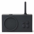 Radio przenośne, wodoodporne Bluetooth, Tykho 3, ciemny szary – Lexon