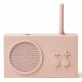 Radio przenośne, wodoodporne Bluetooth, Tykho 3, różowe – Lexon