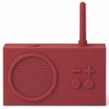 Radio przenośne, wodoodporne Bluetooth, Tykho 3, czerwone – Lexon