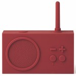 Radio przenośne, wodoodporne Bluetooth, Tykho 3, czerwone – Lexon