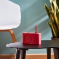 Radio przenośne, wodoodporne Bluetooth, Tykho 3, czerwone – Lexon