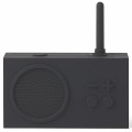 Radio przenośne, wodoodporne Bluetooth, Tykho 3, czarne – Lexon