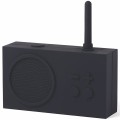 Radio przenośne, wodoodporne Bluetooth, Tykho 3, czarne – Lexon