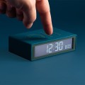 Budzik sterowany radiowo, na baterie Flip+, niebieski Duck Blue - Lexon