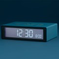 Budzik sterowany radiowo, na baterie Flip+, niebieski Duck Blue - Lexon