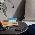 Budzik sterowany radiowo, na baterie Flip+, niebieski Duck Blue - Lexon
