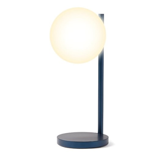 Lampka z ładowarką indukcyjną Bubble, ciemnoniebieska - Lexon
