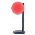 Lampka z ładowarką indukcyjną Bubble, ciemnoniebieska - Lexon