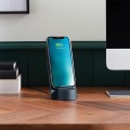 Ładowarka indukcyjna, City Energy Pro 10W z głośnikiem bluetooth, ciemnoniebieska - Lexon