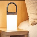 Bezprzewodowa lampa stołowa Horizon LED, szara - Lexon