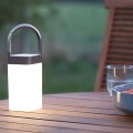 Bezprzewodowa lampa stołowa Horizon LED, szara - Lexon