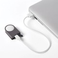 Klips LED Lucie, szary - Lexon