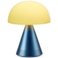 Lampa z głośnikiem bluetooth Mina Audio Led, bezprzewodowa, niebieska - Lexon