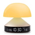 Budzik z lampką Mina Sunrise, złoty – Lexon