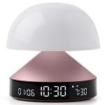 Budzik z lampką Mina Sunrise, różowy – Lexon
