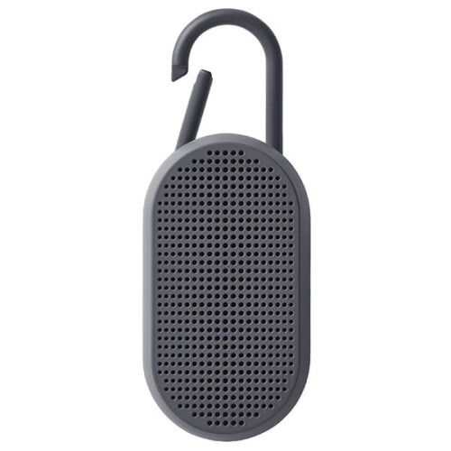 Głośnik bluetooth, wodoodporny, przenośny, Mino T, szary - Lexon