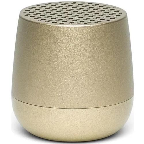 Głośnik bluetooth mały Mino+ Alu, złoty - Lexon