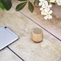 Głośnik bluetooth mały Mino+ Alu, złoty - Lexon