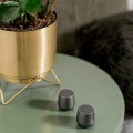 Głośnik bluetooth mały Mino+ Alu, srebrny - Lexon