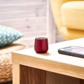 Głośnik bluetooth mały Mino+ Alu, czerwony - Lexon