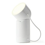 Lampa stołowa bezprzewodowa Orbe LED, biała połysk - Lexon
