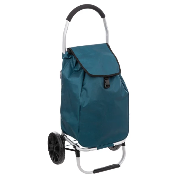 Wózek zakupowy składany Modern 51L, niebieski - 5five