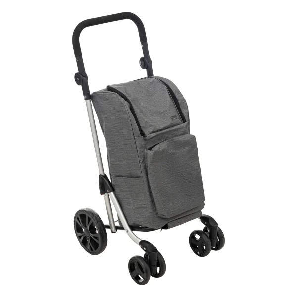 Wózek na zakupy na 4 kółkach, składany Gris 46L – 5five