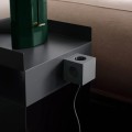 Avolt Oak Green, Listwa zasilająca kostka z usb, Square 1 zielona - Avolt