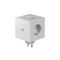 Rozgałęziacz z USB, Square 2, Gotland Grey szary - Avolt