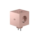 Rozgałęziacz z USB, Square 2, Old Pink różowy - Avolt