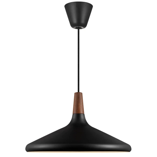 Czarna lampa wisząca skandynawska Nori 39 - DFTP by Nordlux