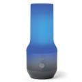 Lampa stołowa bezprzewodowa z głośnikiem i USB, Terrace+, szara - Lexon
