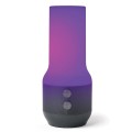 Lampa stołowa bezprzewodowa z głośnikiem i USB, Terrace+, szara - Lexon