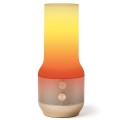 Lampa stołowa bezprzewodowa z głośnikiem i USB, Terrace+, złota - Lexon