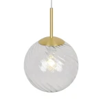 Lampa wisząca kula szklana Chisell 25 z efektem wirowym - Nordlux